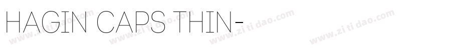 Hagin Caps Thin字体转换